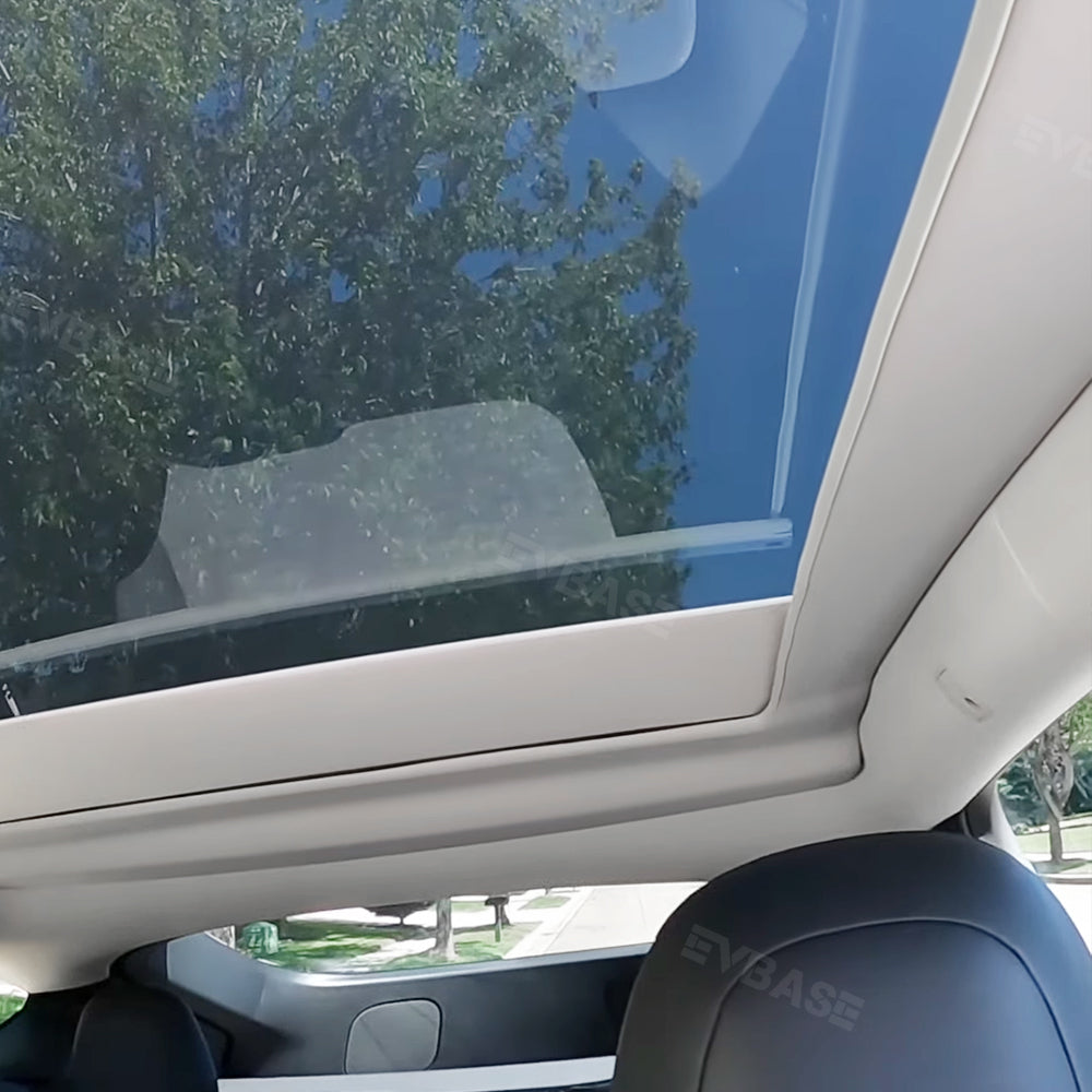 EVBASE Tesla Model Y Electric Automatic Shades Glass Roof Powered Sunshade Retractable Sunshade Model Y Accessories