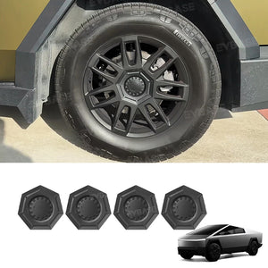 Upgrade Cybertruck Center Wheel Caps Heptagon Hub Covers Lug Nut Covers Tesla Accessories EVBASE