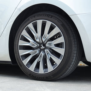 Tesla Model 3 Highland Wheel Covers 18 Inch Hubcaps Sport Wheel Caps Rim Covers 4PCS Silver & Black