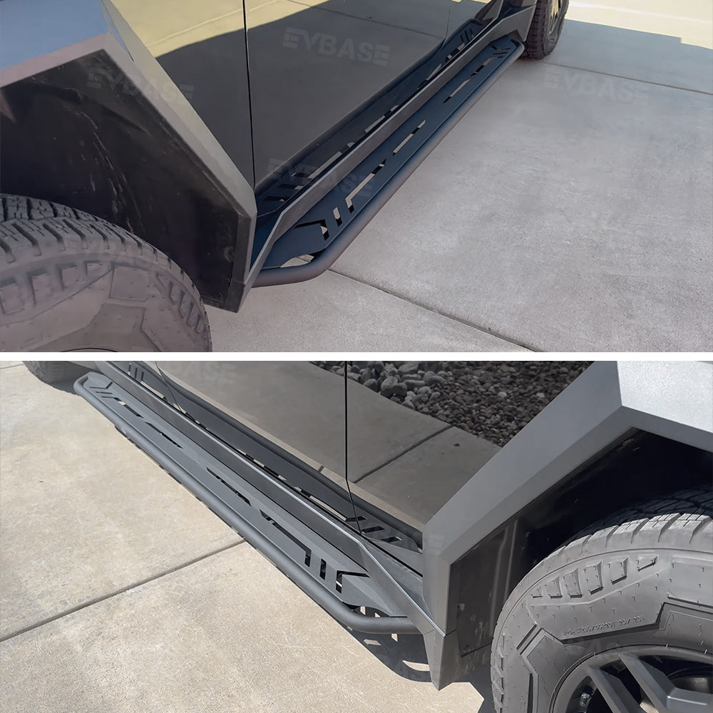 EVBASE Tesla Cybertruck Running Boards Nerf Bars Side Steps Cybertruck Exterior Brackets