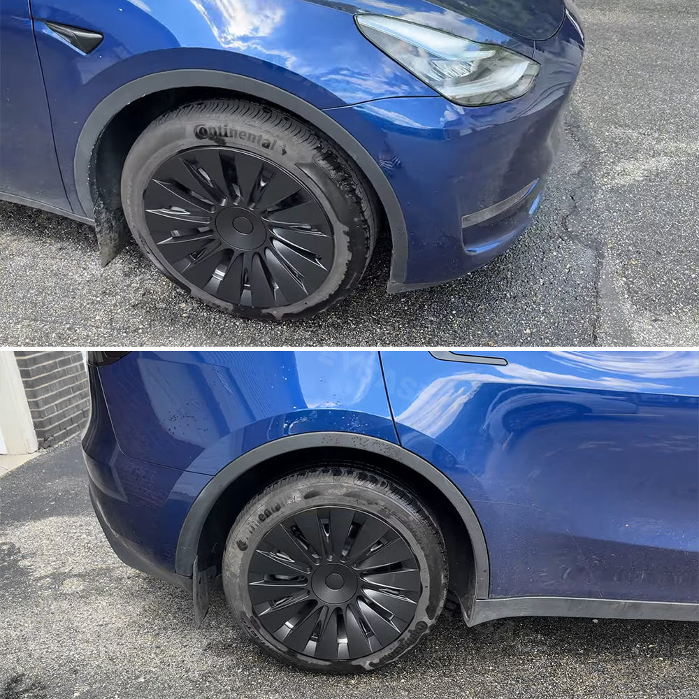 Tesla Wheel Covers Model Y Induction Wheel Caps for 19 inch Gemini Wheels 4PCS Matte Model Y Accessories