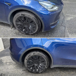 Tesla Wheel Caps Model Y Induction Wheel Covers 19 inch Matte 4PCS for Gemini Wheels 2020-2024 Year