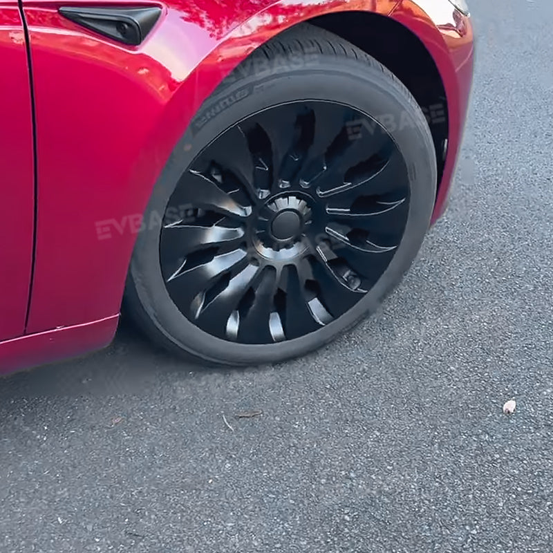 Tesla Model 3 Highland Wheel Covers 18 Inch Überturbine Wheels Aero Symmetry Hubcaps Replacement