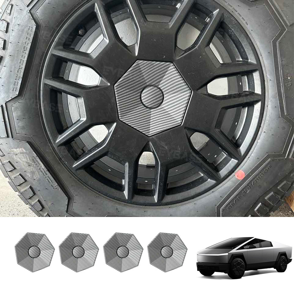 Cybertruck Center Wheel Cap Heptagon Hub Tesla Wheel Rim Caps Lug Nut Covers Caps