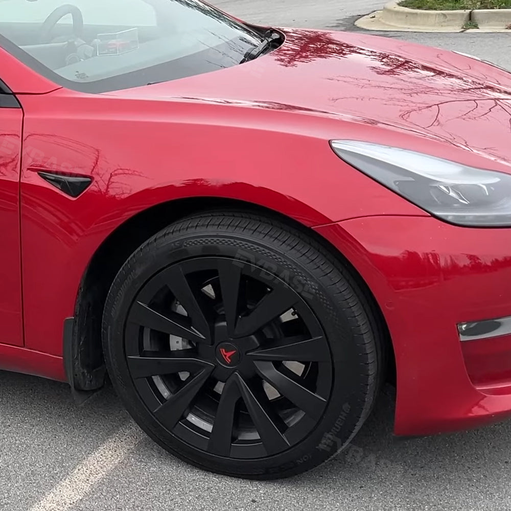 EVBASE Tesla Model 3 Wheel Covers 18inch Wheel Caps Inspired by Model 3 Sport Wheels