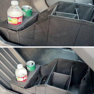 Tesla Cybertruck Storage Bag Oxford Cloth Lower Center Console Organizer With Compartments Cup Holder