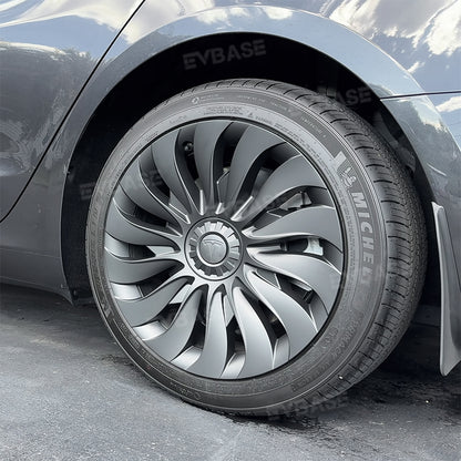 Tesla Model 3 Highland 18inch Überturbine Wheel Covers Photon Wheel Caps Matte Hub Caps 4PCS