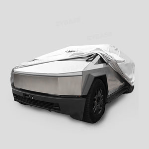 Tesla Cybertruck Full Car Covers Waterproof Sliver Coating All Weather Outdoor Protection Exterior Accessories