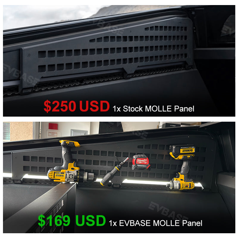 40%OFF - Tesla Cybertruck MOLLE Panel Rack Side Trunk Bed MOLLE System