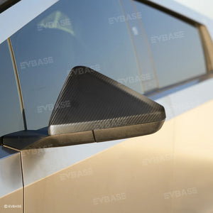 Tesla Cybertruck Side Mirror Covers Real Carbon Fiber Rearview Mirror Caps Trim Protective Cover