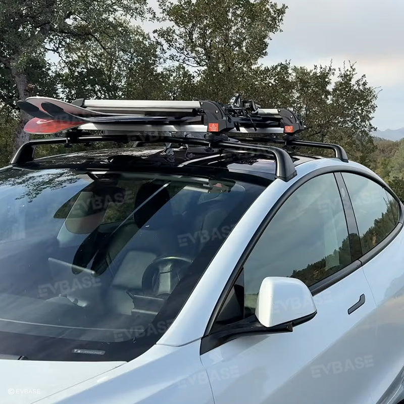 Tesla Model 3 Y Crossbar Roof Rack Lockable Cargo Carrier 2PCS