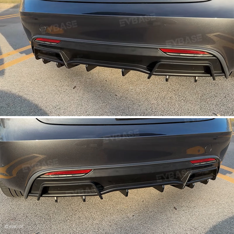 Tesla Model 3 Highland Rear Bumper Lip Wing Spoiler Diffuser ABS Sport Body Kit