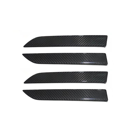 Tesla Model X Side Door Handle Covers Real/Genuine Dry Carbon Fiber Tesla Door Handle Finish 4Pcs