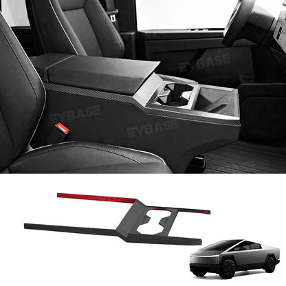 Tesla Cybertruck Real Carbon Fiber Interior Upgrade Kit Center Console Overlay Protection Trim