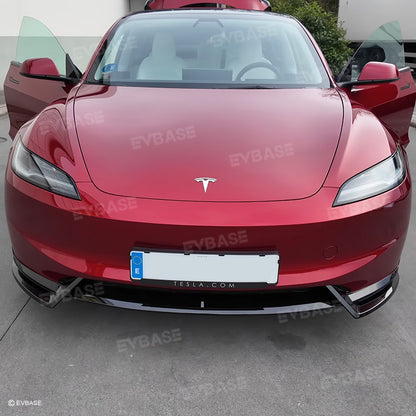 Tesla Model 3 Highland Front Bumper Lip Splitter Spoiler ABS Body Kit V Style