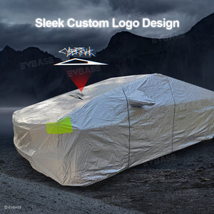 Tesla Cybertruck Full Car Covers Waterproof Sliver Coating All Weather Outdoor Protection Exterior Accessories