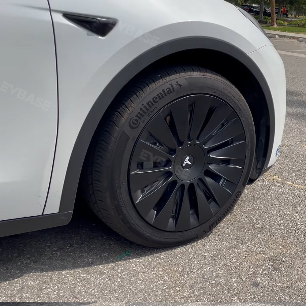 Tesla Wheel Covers Model Y Induction Wheel Caps for 19 inch Gemini Wheels 4PCS Matte Model Y Accessories