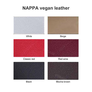 Tesla Model Y 3 Custom Seat Covers Cushion Breathable NAPPA Litchi Vegan Leather