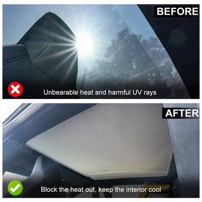 Tesla Cybertruck Sunroof Sunshade Foldable Glass Roof Sun Visor Heat Insulation Top Window