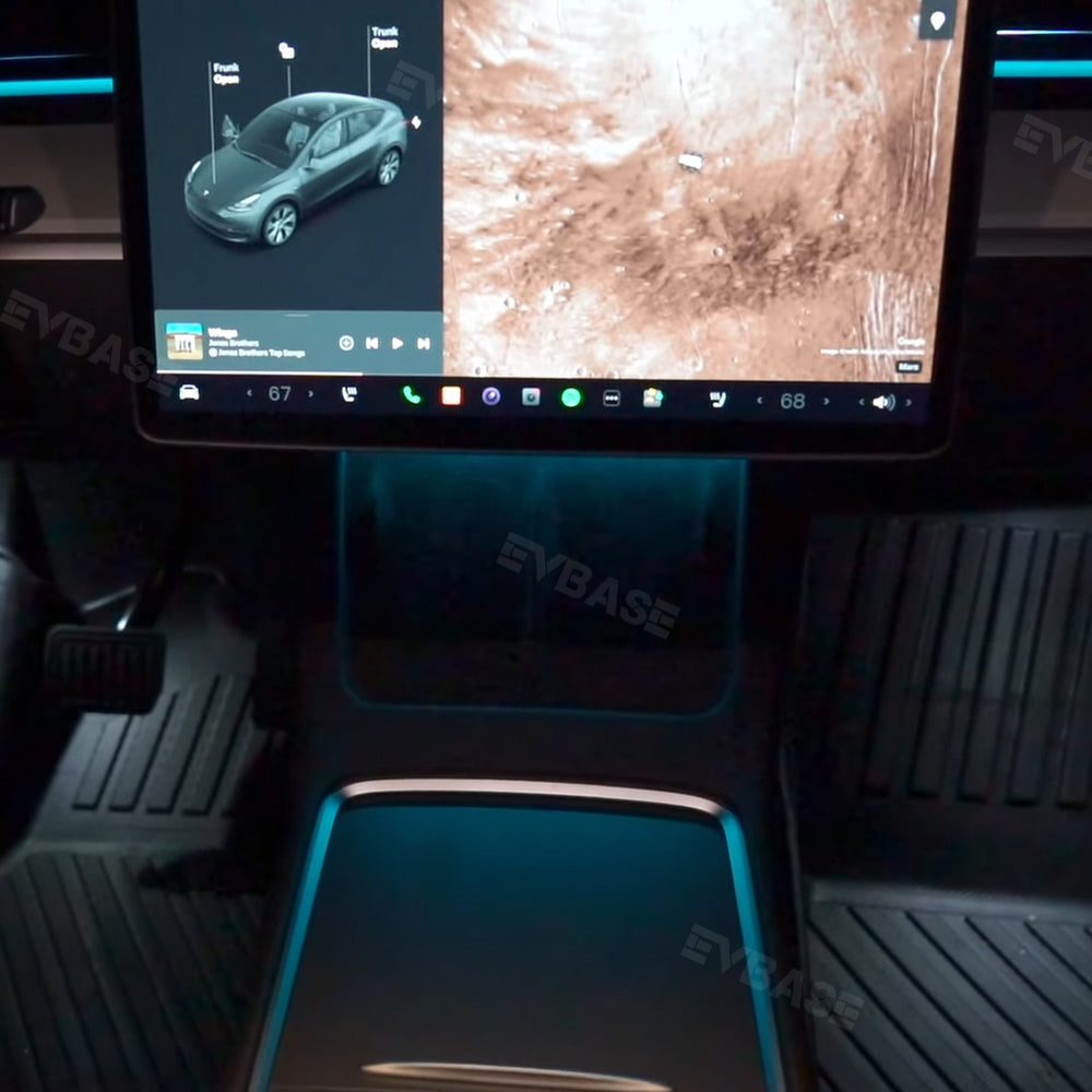 Model 3 Y Dashboard Streamer Ambient Light by Glove Box Power Ambient Light Upgrade Tesla