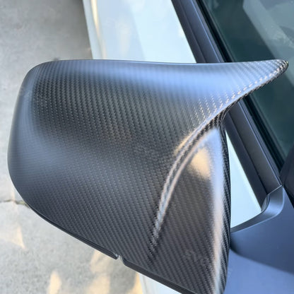 Tesla Model 3 Y Side Rearview Mirror Covers Real Carbon Fiber Cover Model 3 Y Exterior Accessories|EVBASE