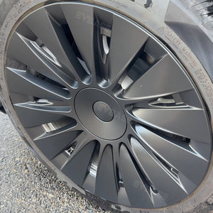 Tesla Radkappen Model Y Induktionsradkappen für 19 Zoll Gemini Wheels 4PCS Matte Model Y Zubehör