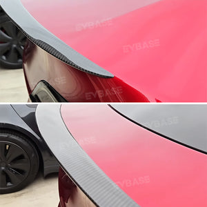 Tesla Model Y Spoiler Wing Dry Real Carbon Fiber OEM Style Inspired By Model 3 Performance Rear Splitter