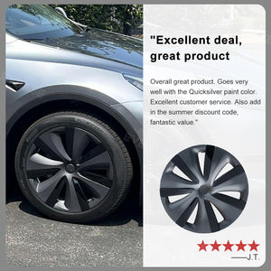 Tesla Model 3 Highland Wheel Covers 18inch Photon Wheel Caps Inspired by Model S Tempest Wheels