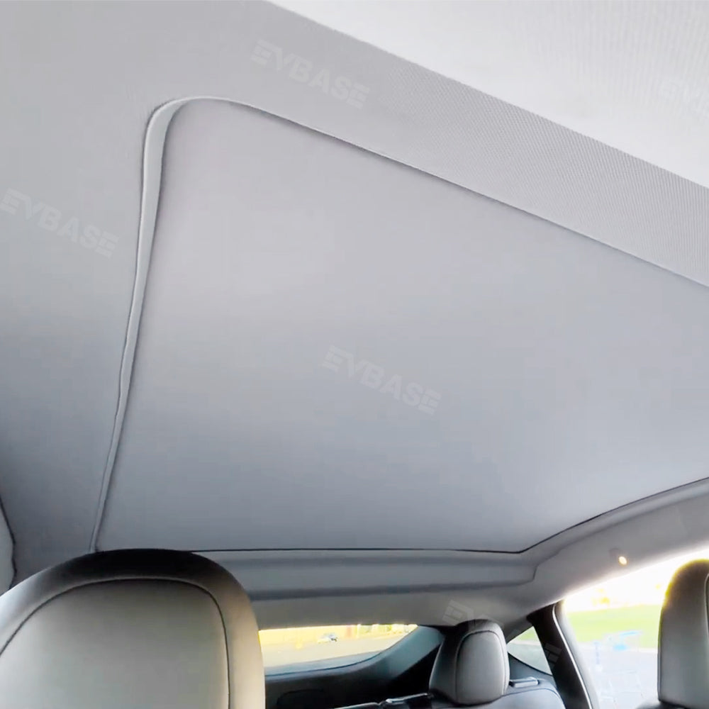 EVBASE Tesla Model Y Electric Automatic Shades Glass Roof Powered Sunshade Retractable Sunshade Model Y Accessories