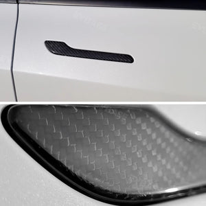 EVBASE Carbon Fiber Tesla Door Handle Cover For Model 3 Y (2017-2024 Year)