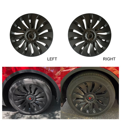 4PCS New Tesla Model Y Wheel  cap Überturbine Wheel Covers 19inch Model Y Gemini Wheel Cover Matte