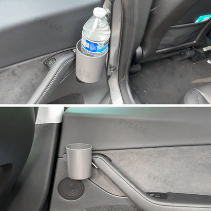 EVBASE Cup Drink Holder for Tesla Door Storage Box Rack for Tesla Model 3/Y