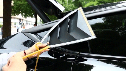 Tesla Model 3 Y Rear Side Window Louvers Air Vent Scoop Louvers Covers -  EVBASE-Premium EV&Tesla Accessories