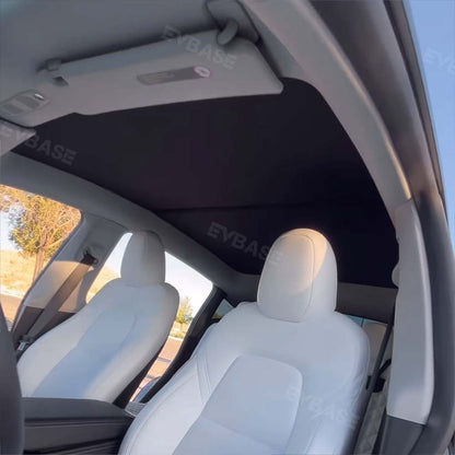 EVBASE Tesla Model 3 Y Roof Parasol 2023 Nueva actualización Glass Roof Roof Sun Shade