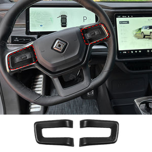Rivian R1T R1S Steering Wheel Button Frame Cover ABS Trim Protection Decorative Panel 2PCS