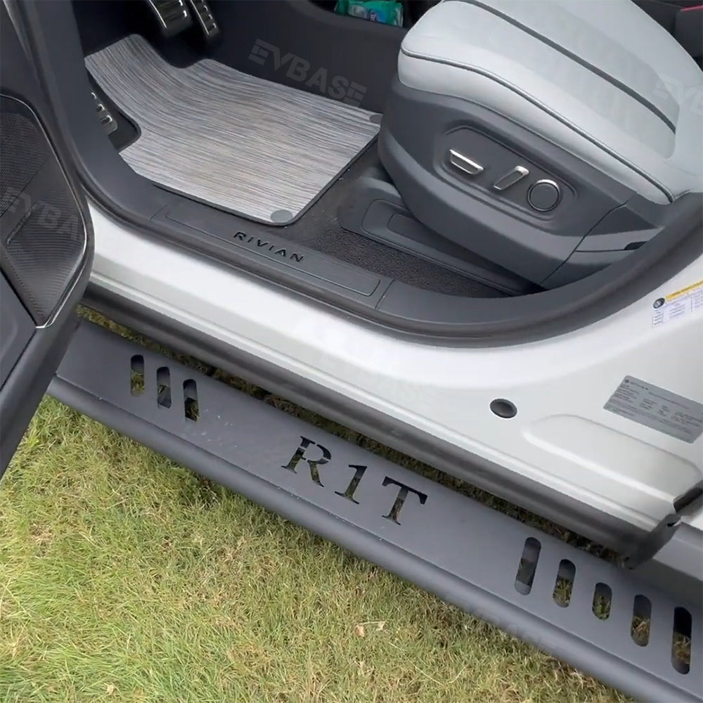 50%OFF-EVBASE Rivian R1T Running Boards 2022-2024  (With R1T Letters)