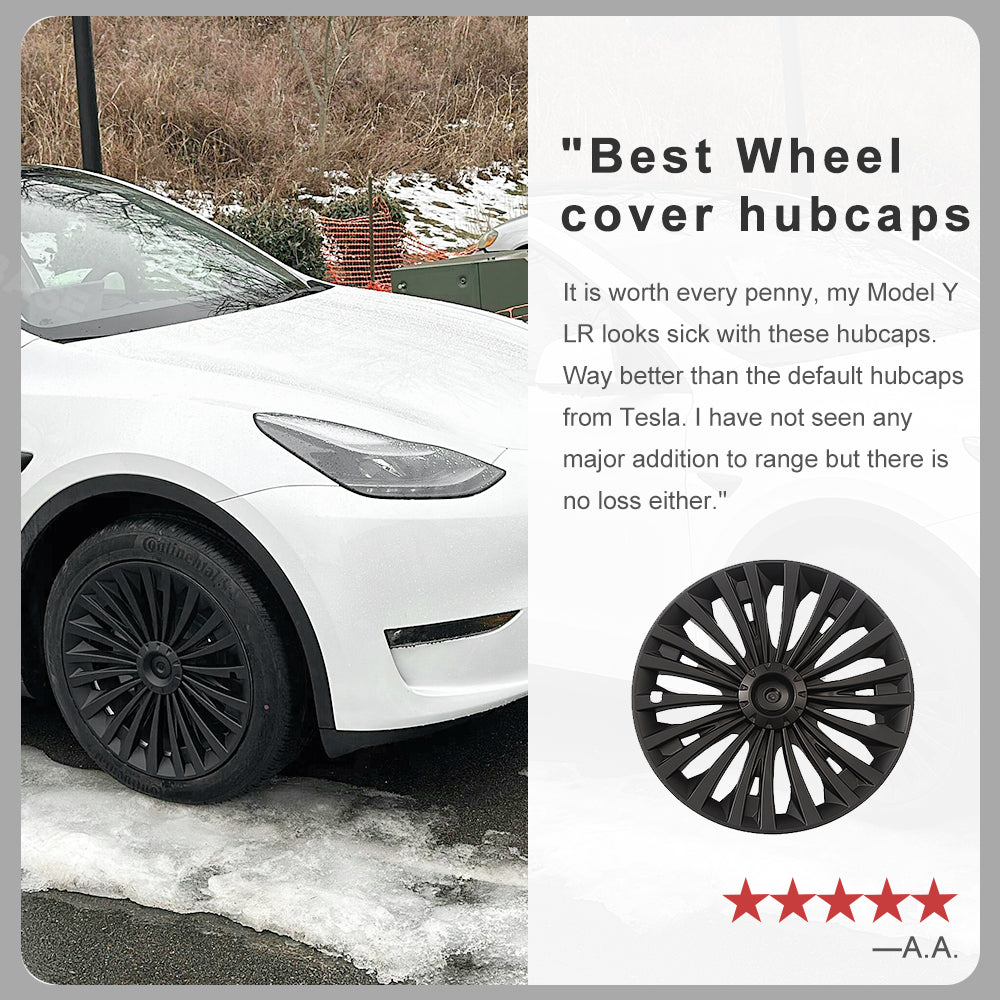 50%OFF - 4PCS Tesla Model Y Wheel Cover Hubcaps Rim Protector 19-Inch Hub Cap Replacement For Tesla Accessories