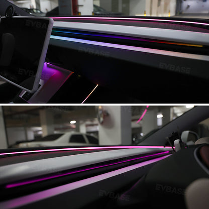 Tesla Model 3 Highland Ambient Lighting Kits Center Console Dashboard RGB LED Strip