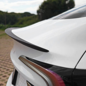 Tesla Model 3 Highland Spoiler Wing Real Carbon Fiber Rear Trunk Lip Spoiler Tail Wing EVBASE