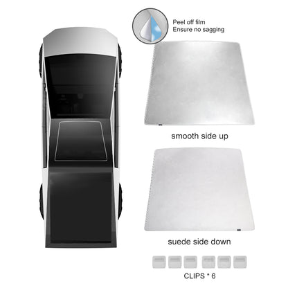 Tesla Cybertruck Sunroof Sunshade Foldable Glass Roof Sun Visor Heat Insulation Top Window