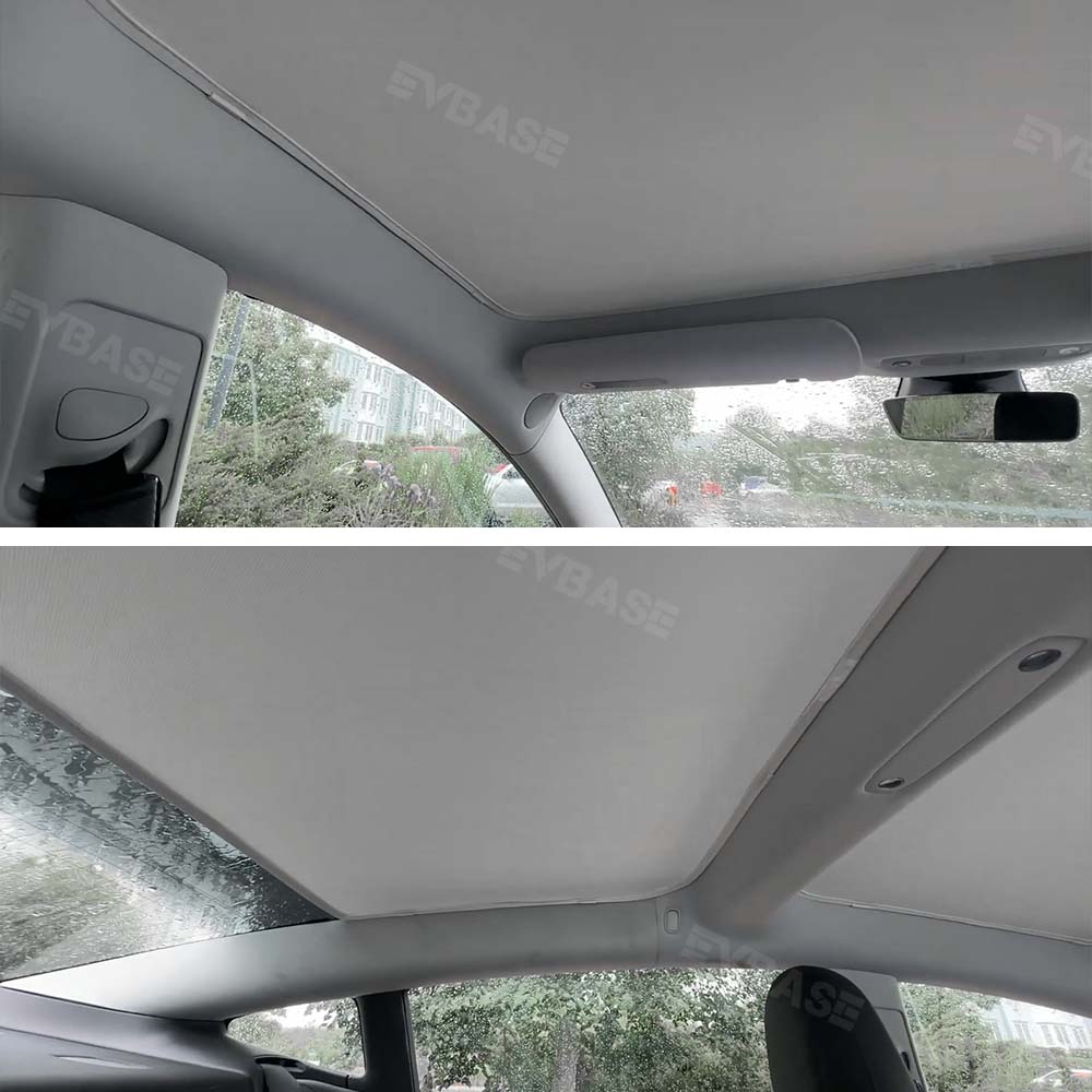 EVBASE Tesla Model 3/Y Roof Sunshade New Upgrade Glass Roof Roof Sun Shade