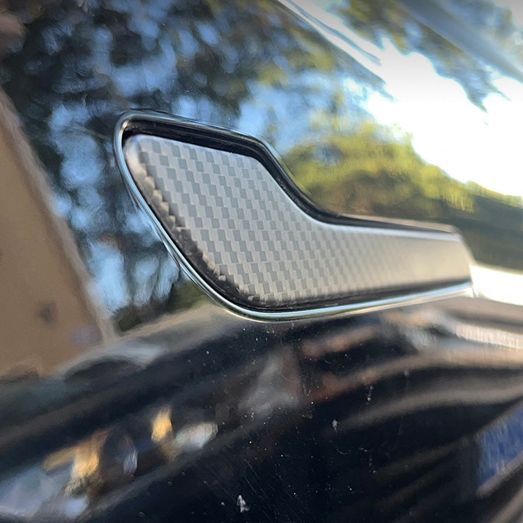 Tesla Model 3 Y Door Sill Protector With Carbon Fiber 4 Pieces Front R -  EVBASE-Premium EV&Tesla Accessories