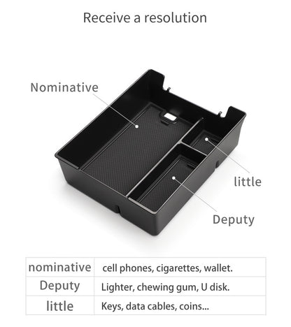 Rivian R1T R1S Center Console Organizer Vassoio Bracciolo Scatola di immagazzinaggio Rivian R1T R1S Accessori