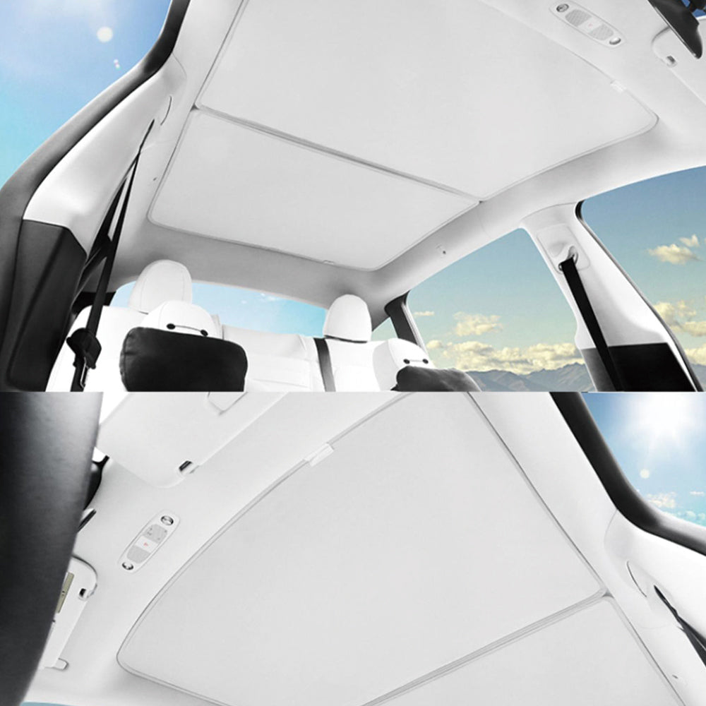 EVBASE Tesla Model Y Retractable Sunshade Glass Roof Sunshade Model Y  Accessories