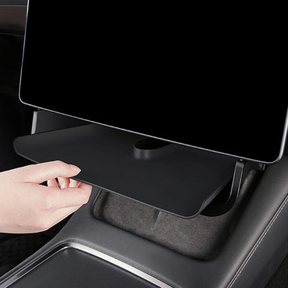 EVBASE Tesla Model 3 Y Center Console Organizzatore Vassoio Magnetico Sotto lo Schermo Scatola