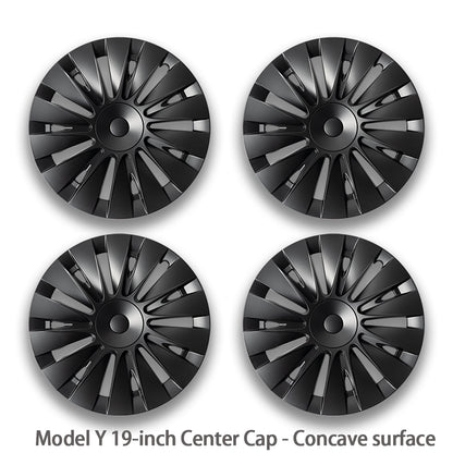 Tesla Wheel Caps Model Y Induction Wheel Covers 19 inch Matte 4PCS for Gemini Wheels