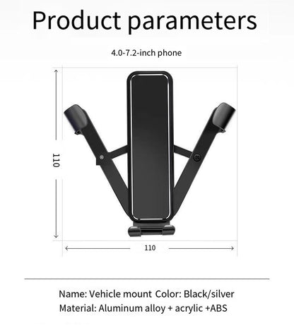 EVBASE Tesla Model 3 Y Soporte para teléfono Soporte de teléfono Soporte antivibración Soporte para teléfono