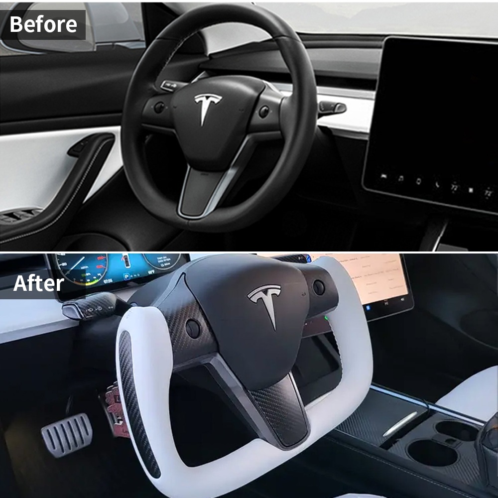 Sostituzione del volante EVBASE Tesla Model 3 Y Yoke