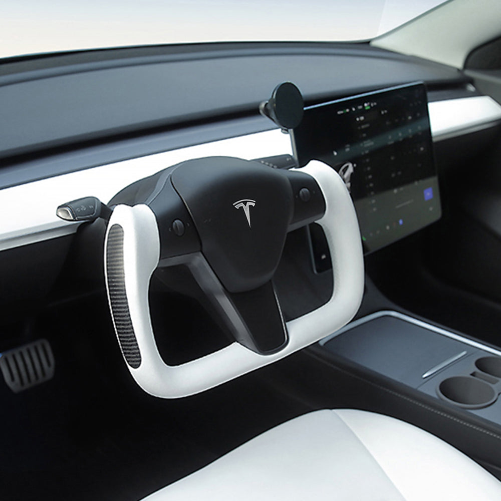 Für Tesla Modell 3 Y Innen Modifikation Zubehör Auto Lenkrad Abdeckung  Lenkrad Patch Spalte Shift Protec