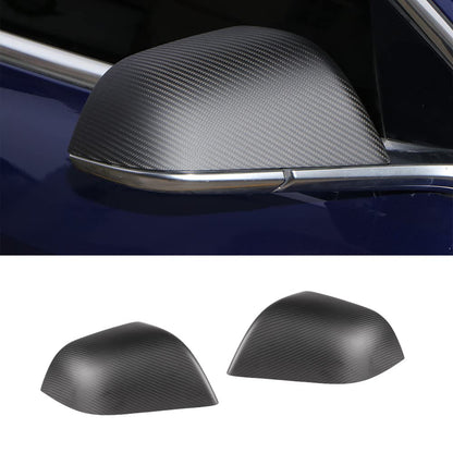 EVBASE Real Carbon Fiber Tesla Rearview Mirror Cover For Model 3 Y